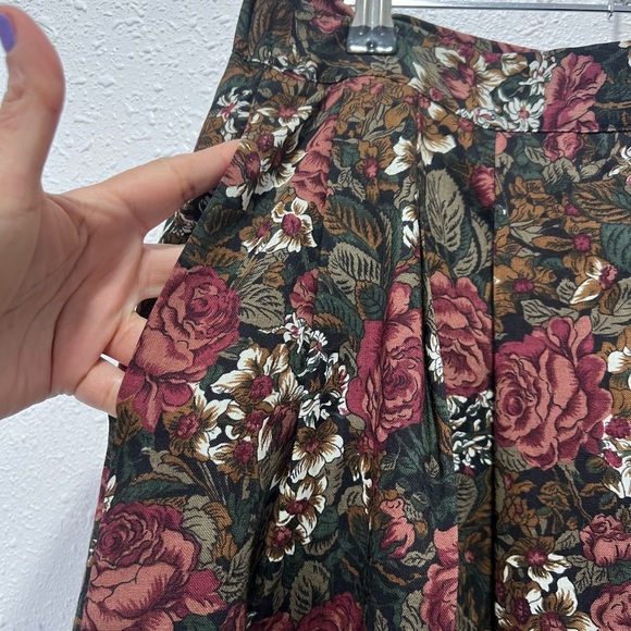 Orvis Pink and White Pleated Midi Skirt 14 - Picture 4 of 8